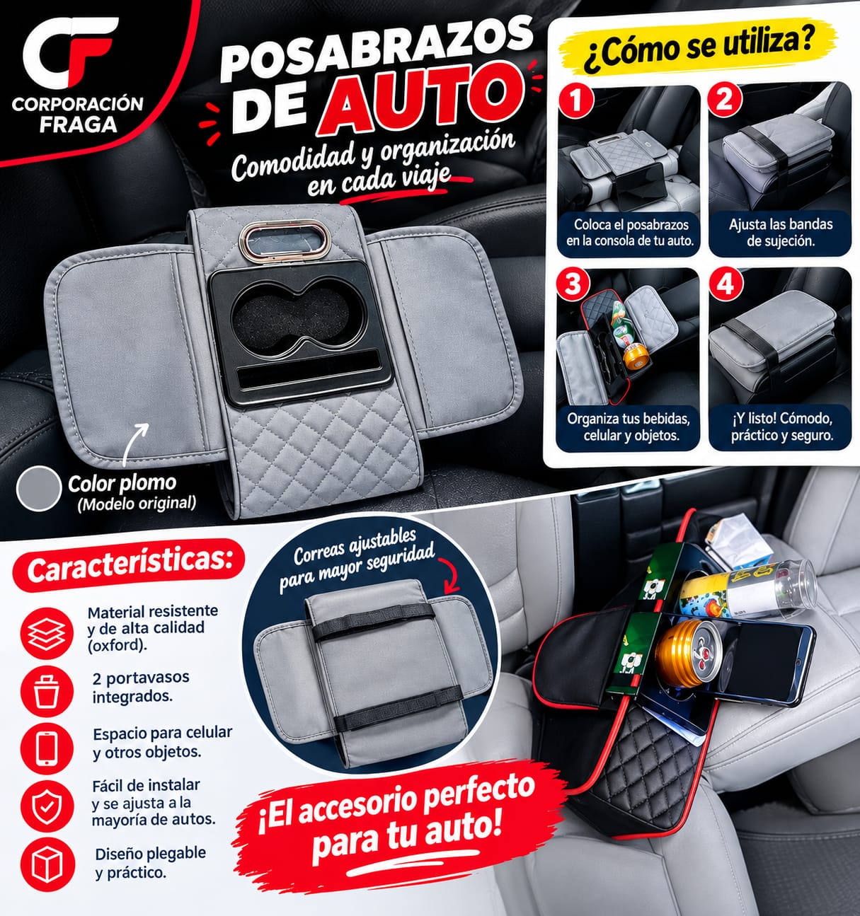 POSA BRAZOS DE AUTO